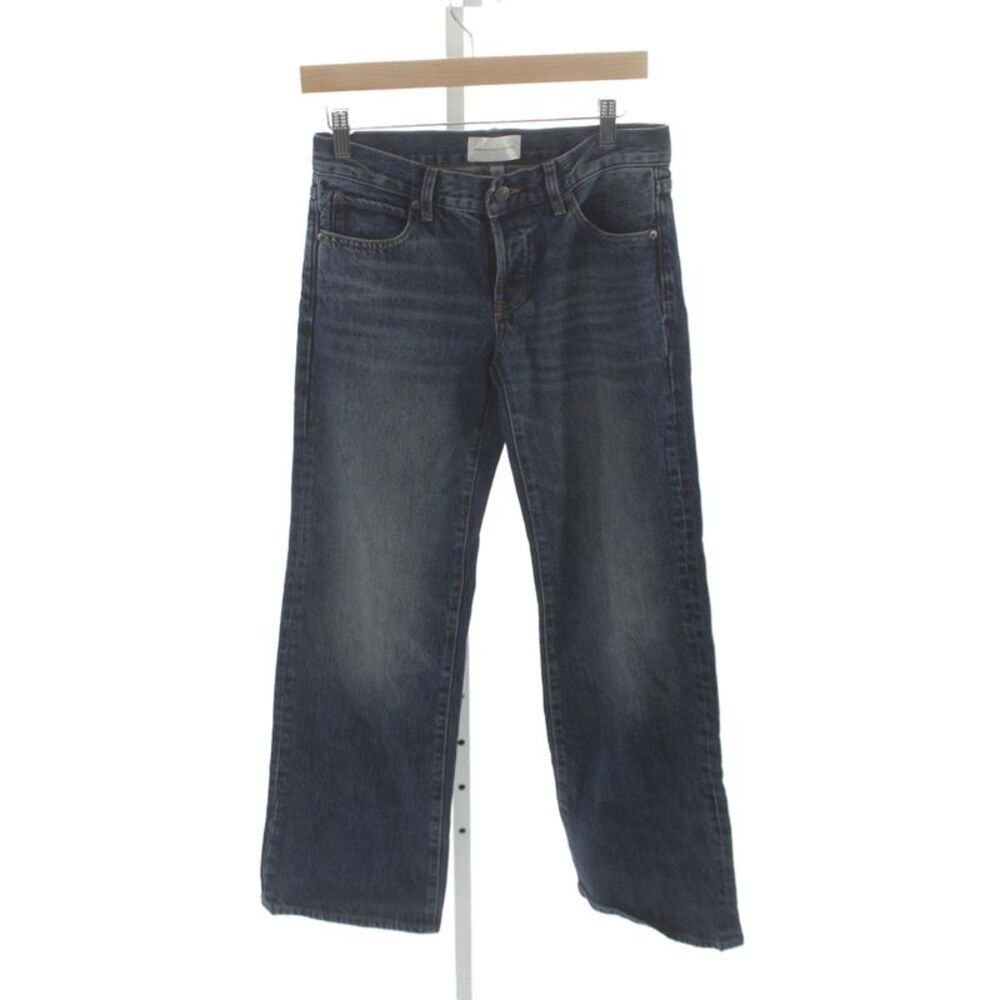 Frame Womens Straight Jeans Blue High Rise 32 Inseam Size 24